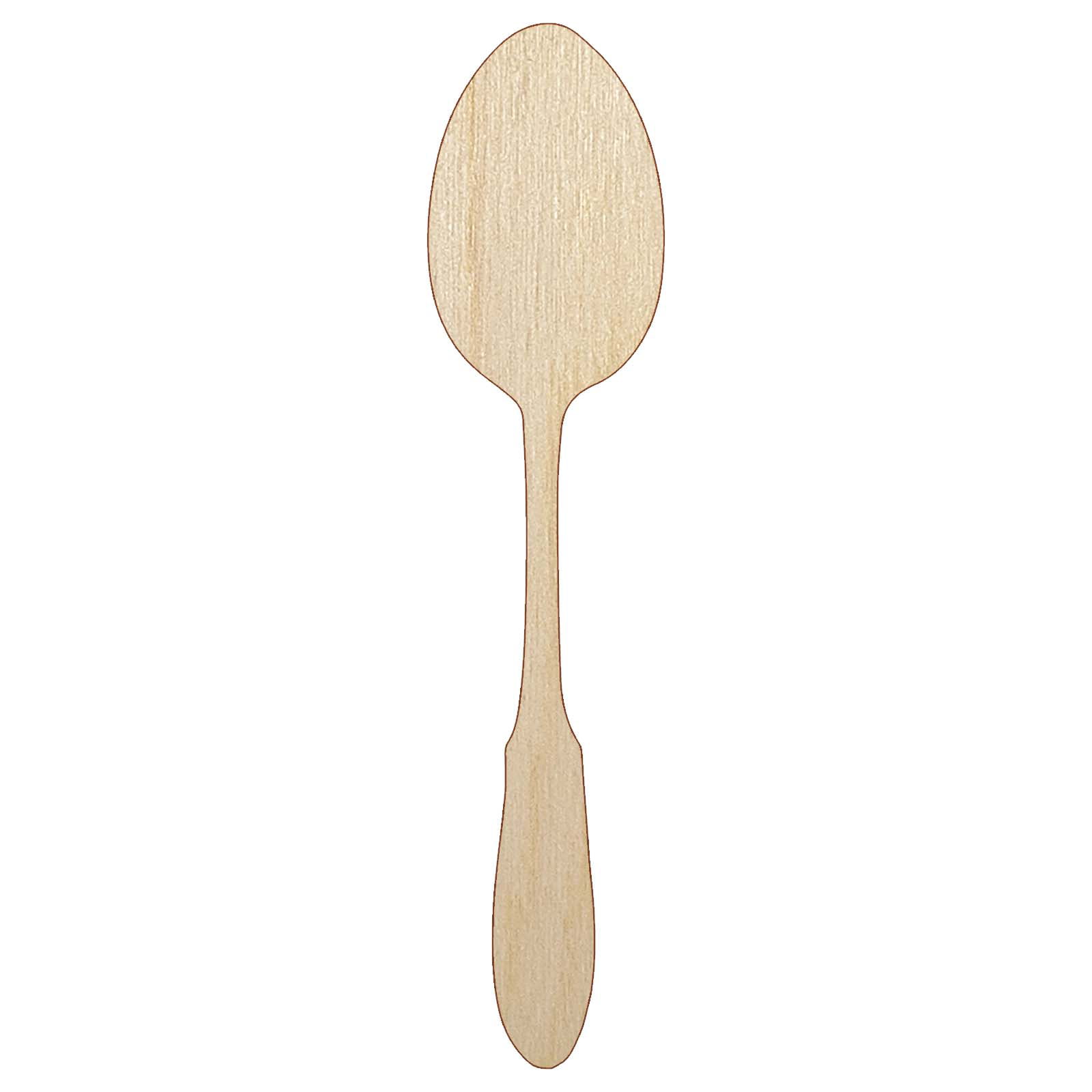 Spoon Solid Utensil Eating Sketch Wood Shape Unfinished Piece Cutout Craft  DIY Projects - 4.70 Inch Size - 1/4 Inch Thick - Walmart.com