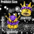 thumbnail image 4 of 4PCS Crown Bling Tire Stem Valve Caps, Crystal Diamond Tire Air Cap Set Universal Copper Core Stem Covers for Cars, SUV, Trucks, Bikes, Motorcycles, Bicycles (Gold & Purple), 4 of 7