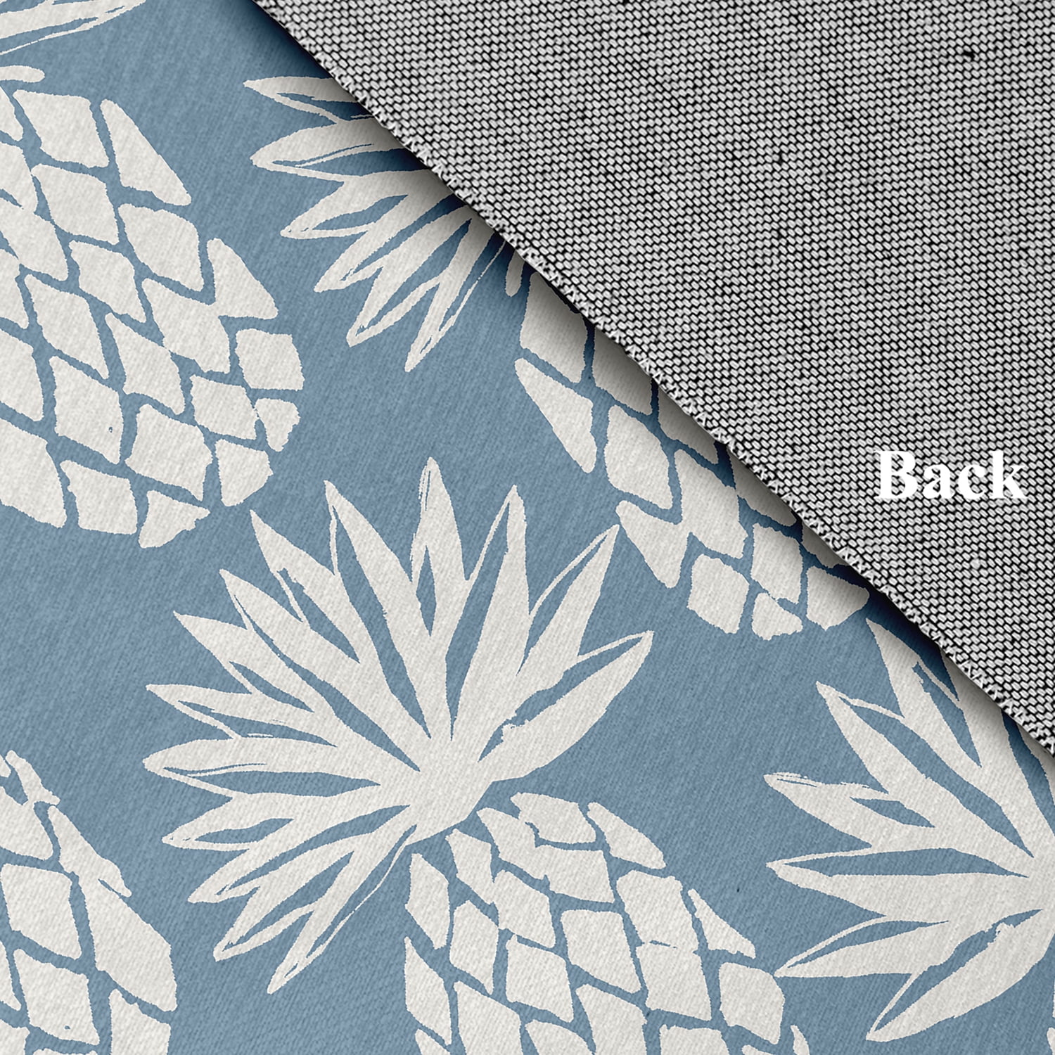 Simply Daisy 4' x 6' Pineapple Pattern Chenille Rug, Dusty Smoke