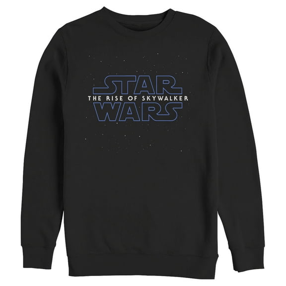Men's Star Wars: The Rise of Skywalker Starry Logo  Sweatshirt Black 2X Large