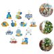 thumbnail image 5 of 12 Uds. Colgantes para decoración de fiesta de Hanukkah, tarjetas colgantes, decoraciones de Hanukkah, 5 of 7