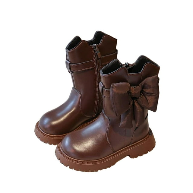 Autumn Girls' Booties, British Style Fashion Booties, Suitable for Middle and Older Children