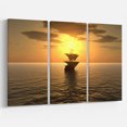 thumbnail image 3 of Design Art - Navire et Coucher de Soleil, 3 of 3