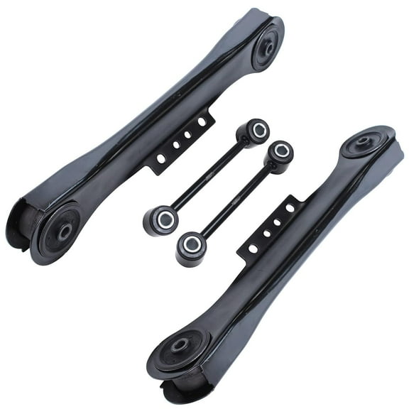 Detroit Axle - Rear Upper Control Arms for 1997-2006 Jeep Wrangler TJ 1998 1999 2000 2001 2002 2003 2004 2005, 2 Upper Control Arms, 2 Sway Bars Replacement