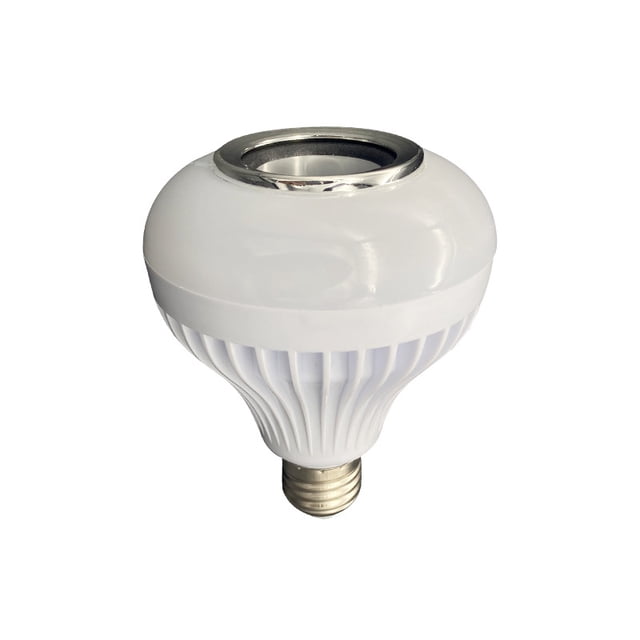 LED Light Bulb Bluetooth Speaker with Remote Control and APP, White+Color Changing - Works with E26 Base Fixture - Perfect Lamp for Home, Party, Bedroom, Indoor Floodlight Bulb