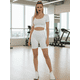 thumbnail image 2 of Set De Dos Conjunto Deportivo Unitalla Casual Mujer Short y Blusa Stretch Comodidad y Estilo, 2 of 9