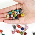 thumbnail image 4 of 100pcs 10mm Disco Clay Beads Round Bead Colorful Rhinestones Beads for Necklace Jewelry Craft Supplies, 4 of 8