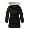 thumbnail image 5 of ZSHOW Girls' Winter Jacket Hooded Puffer Jacket Padded Winter Coat Black 10/12, 5 of 11
