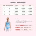 thumbnail image 5 of Yeahdor Combinaisons de Gymnastique Sans Manches pour Filles, une Pièce, Strass Pailletés, Col Rond, Costume de Ballerine, Rose Vif 10, 5 of 5
