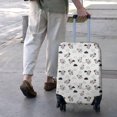 thumbnail image 3 of White Cow Cloud Pattern Luggage Cover Fashion Suitcase Cover Baggage Covers Fit 25-28 Inch Luggage (Go Travel), 3 of 5