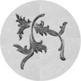 thumbnail image 1 of Ahgly Company Machine Washable Indoor Round Transitional Platinum Gray Area Rugs, 4' Round, 1 of 7