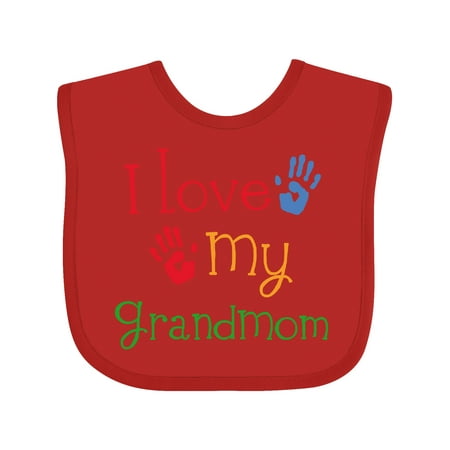 

Inktastic I Love My GrandMom Boys or Girls Baby Bib