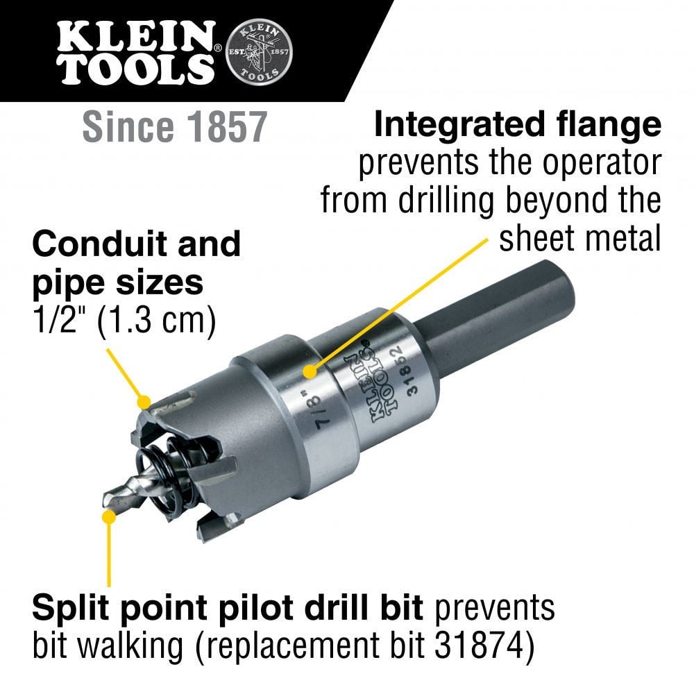 Klein Tools 7/8In Carbide Hole Cutter