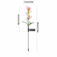 thumbnail image 3 of Artificial Callas Solar Garden Stake Lights Multicolor Changing Outdoor Lawns Flower Landscapes Decorative Pathways Lamp, 3 of 6
