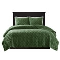 thumbnail image 2 of Home Essence Mercer Faux Velvet Reversible 3 Piece Coverlet Set, 2 of 5