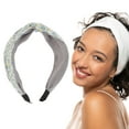 thumbnail image 2 of Unique Bargains 1 Pc Elegant Crossed Headbands for Women Gray Blue, 2 of 6