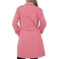 thumbnail image 3 of Panda Uniform by HeedFit 36" Notch Collar Women’s Lab Coat – 7XL Pink, 3 of 7