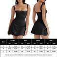 thumbnail image 2 of Vestido Atractivo Mini vestido ajustado para mujer, sin espalda, sin mangas, Sexy, estilo Y2K, traje de fiesta para discoteca Ygjytge para Mujer Negro T L, 2 of 7