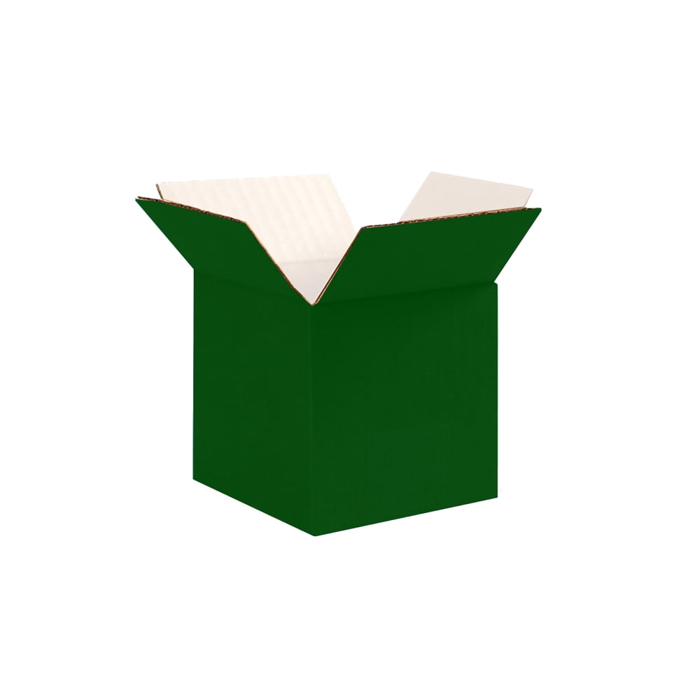 Ucanpack 1/8” Thick Corrugated Shipping Box 25 Pcs, Made In Usa- Boxes For Packaging Moving, Green 7x7x7" Small Moving Boxes, Packaging Box For Small Business
