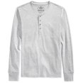 thumbnail image 2 of American Rag Heathered Henley Shirt para hombre, gris, XS American Rag henley, 2 of 2