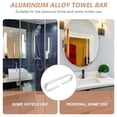 thumbnail image 6 of Modern Aluminium Alloy Bathroom Towel Bar, Wall Mounted Towel Holder Rack Organizer with Stable Structure, Easy Installation for Small Bathroom (Black/White, 4 Sizes), 6 of 7