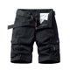 thumbnail image 2 of pstuiky Pantalones cortos de entrenamiento para hombre, Pantalones cortos cargo de talla grande para hombre, con múltiples bolsillos, holgados, para playa y verano Pantalones cortos de entrenamiento, 2 of 4