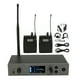thumbnail image 2 of Inalámbrico de monitor de oído, Profesional de retorno de oído de monitor uhf de 1 remolque y 2 canales con auriculares y 2 petacas para estudio desprecio, 2 of 7