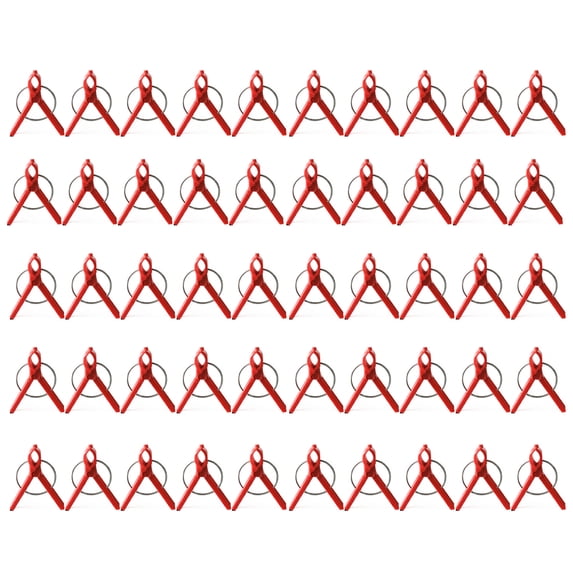 BToBackyard Plastic grafting clamp plant support clamp flower connector lattice clamp vegetable fixing bracket tomato watermelon gardening tool dark red