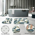 thumbnail image 3 of Brythos 4Pcs Shower Curtain Set,Bathroom Rug Set,Bathroom Sets,Style8,72"X72", 3 of 6