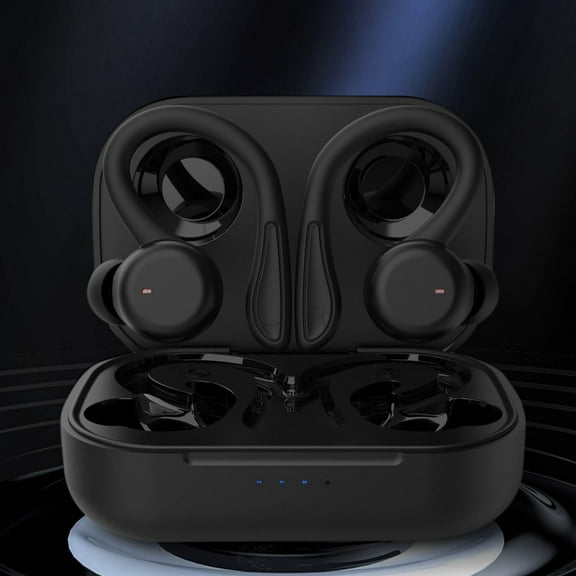 Oggfader Wireless Earbuds New TWS Bluetooth 5.0 Earphones Charging Box Wireless Headphone Stereo Sports IPX6 Earbuds Headsets With Microphone Black