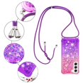 thumbnail image 5 of Funda para Samsung Galaxy S23 Plus 5G Brillantina Líquida Divertida Reluciente y con Cristales en Movimiento Cuerpo Cruzado con Cordón Ajustable, 5 of 5