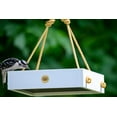 thumbnail image 2 of Birds Choice Modern Farmhouse Small Hanging Platform Bird Feeder, White, 2 of 5