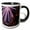 Black/White, variant on 3drose, Ferris Wheel Carnival Amusement Park Night Lights, 11oz Magic Transforming Mug