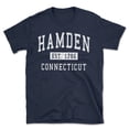 thumbnail image 1 of Hamden Connecticut Classic Established Men's Cotton T-Shirt, 1 of 1