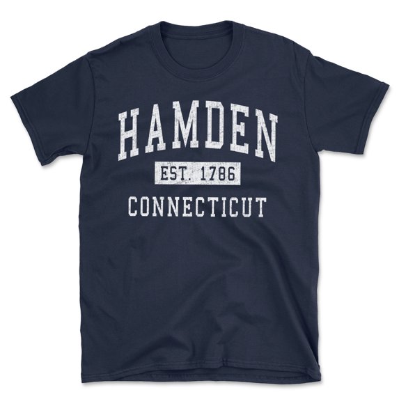 Hamden Connecticut Classic Established Men's Cotton T-Shirt