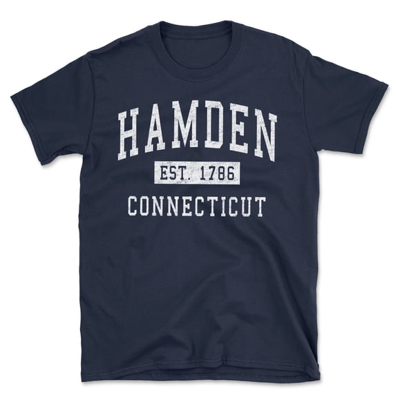 Hamden Connecticut Classic Established Men's Cotton T-Shirt