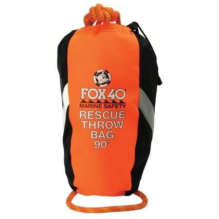 - Fox 40 Rescue Throw Bag, 90 Feet of Rope, Orange