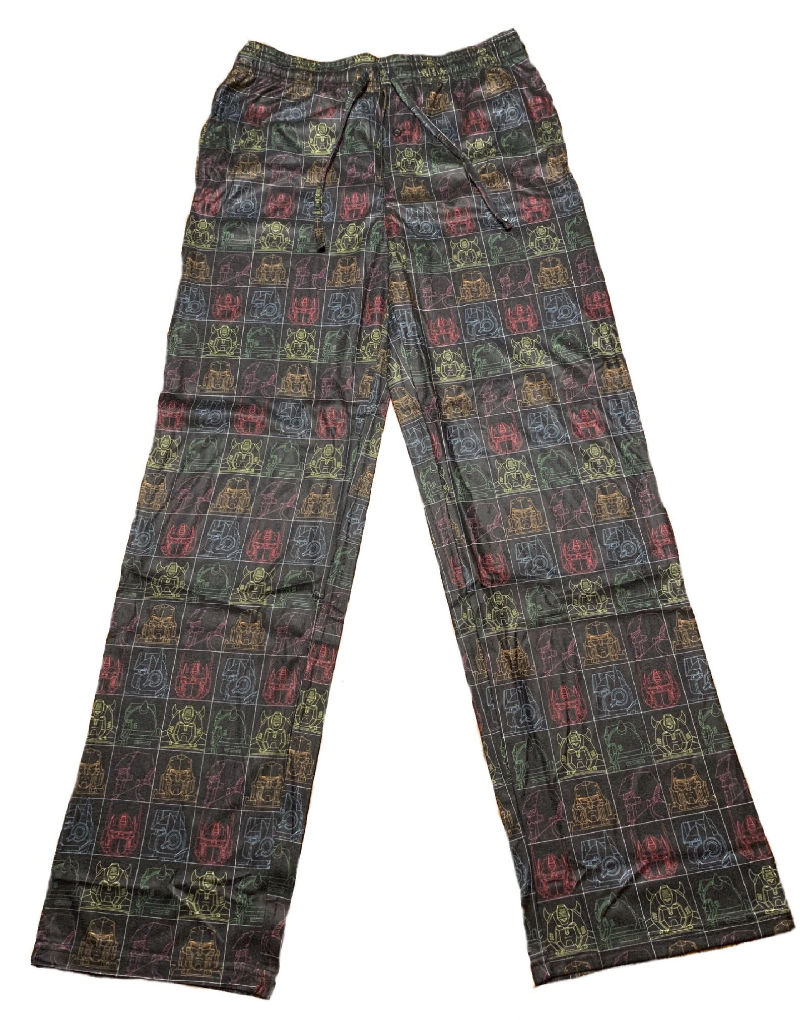 Transformers Cartoon Old School Retro Look MEN'S Pajama Lounge Pants