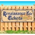 thumbnail image 1 of Renaissance Fair Tickets Castle Blue Text 13 oz Vinyl Banner With Metal Grommets, 1 of 4