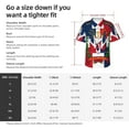 thumbnail image 6 of Dominican Republic Coat of Arms Mens Hawaiian Shirt Short Sleeve Casual Button Up Tropical Summer Beach Shirt, 6 of 9