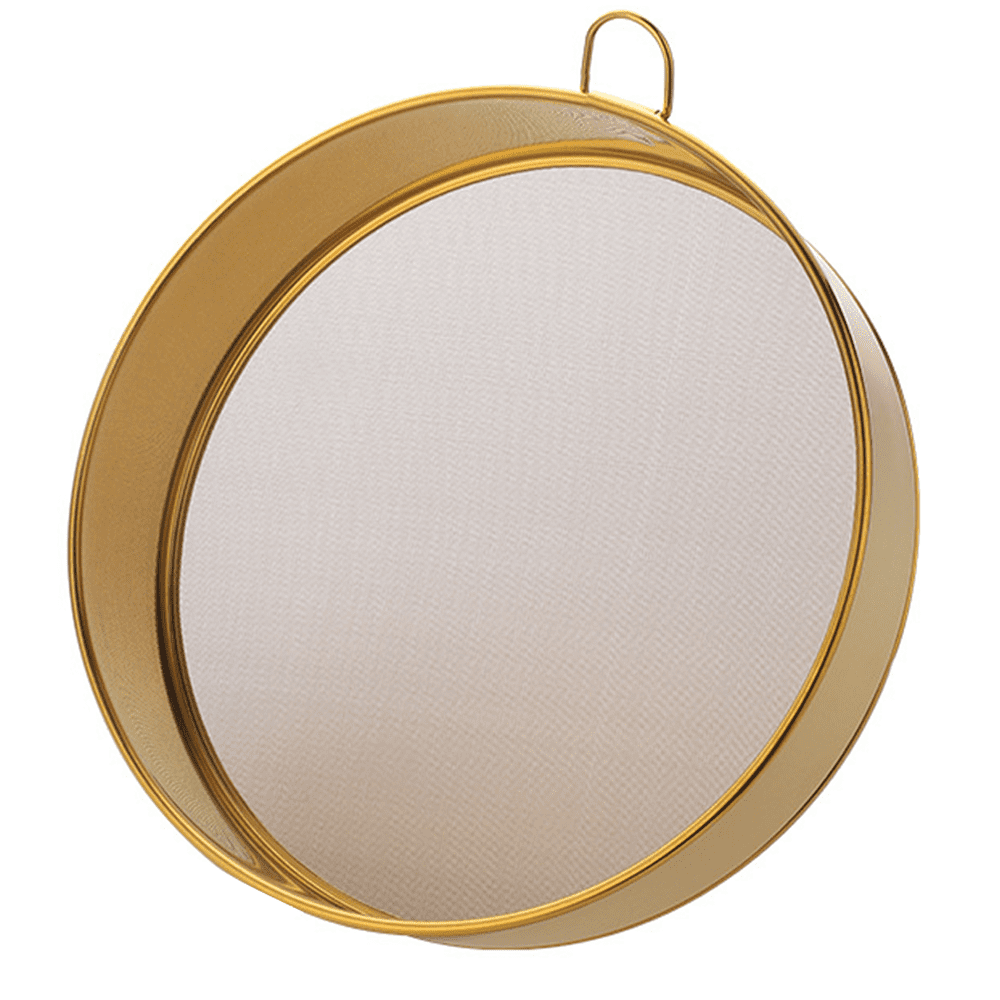 Flour Sifter for Baking,Stainless Steel Fine Mesh Strainers, Round