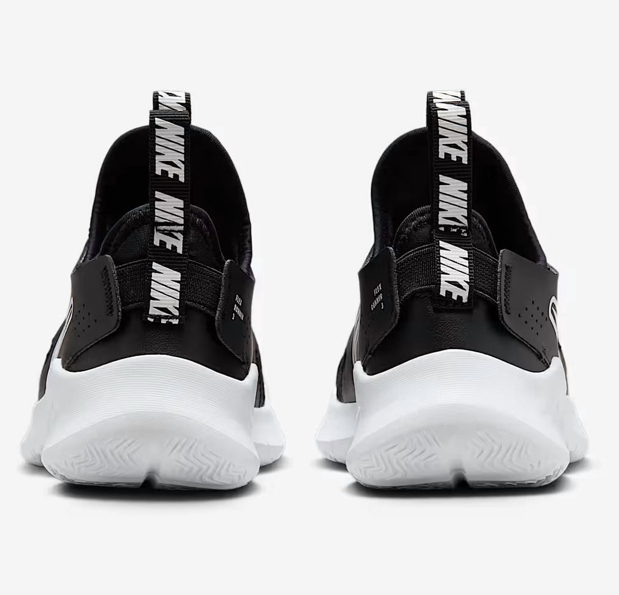 Nike Flex Runner 3 Little Kids' Shoes Color: Black/White Size: 12.5C
