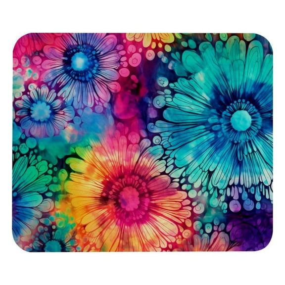 Tie-Dye Mouse Pad, Personality Design Rubber Base for Office Decor for Laptop, Computers
