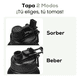 thumbnail image 2 of Botella Termo para Agua de 32 oz Acero Inoxidable con Fría/caliente con popote Xtellar negro, 2 of 3
