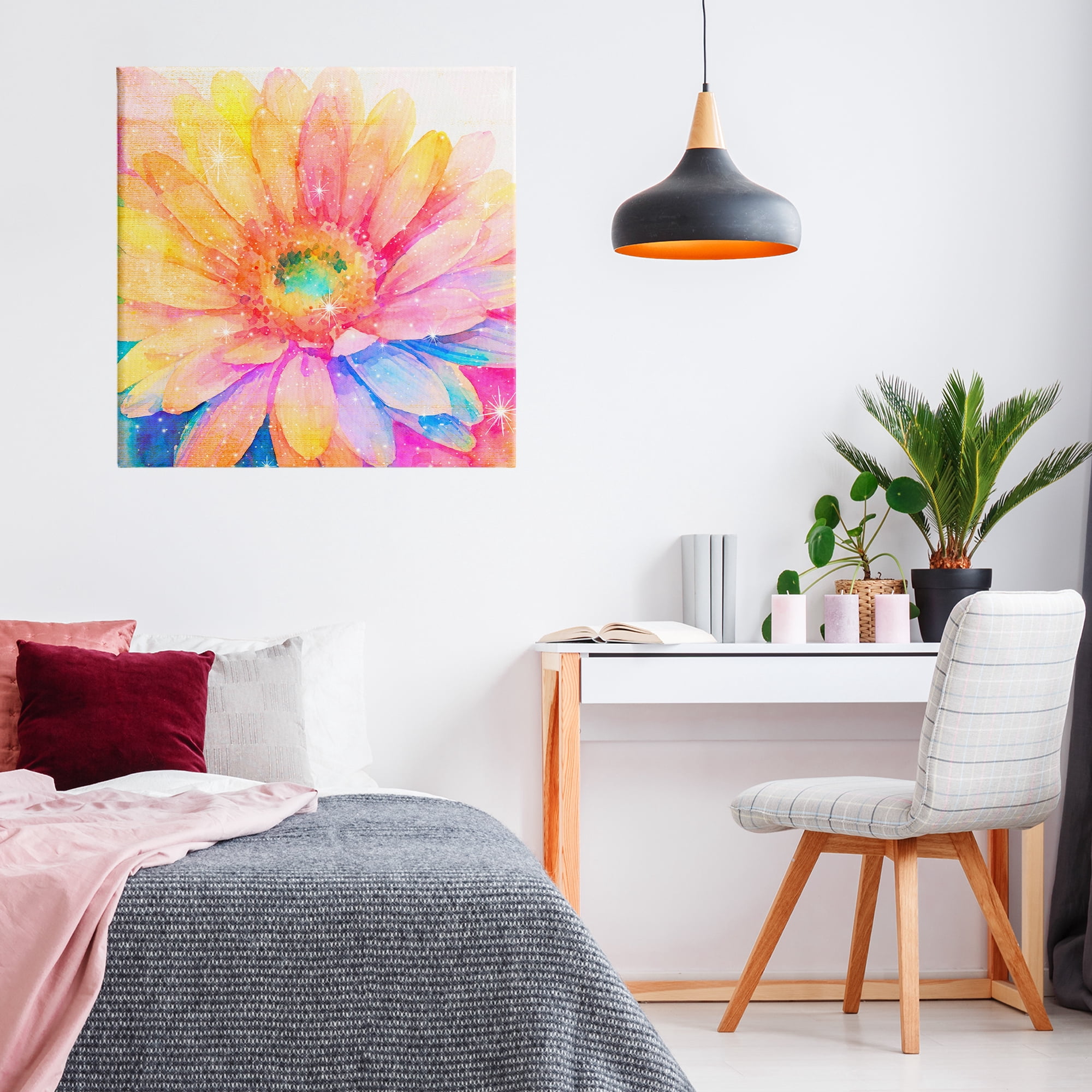 Stupell Industries Bloomtopia Shimmer Blossom Canvas Wall Art, design by Vibelicious