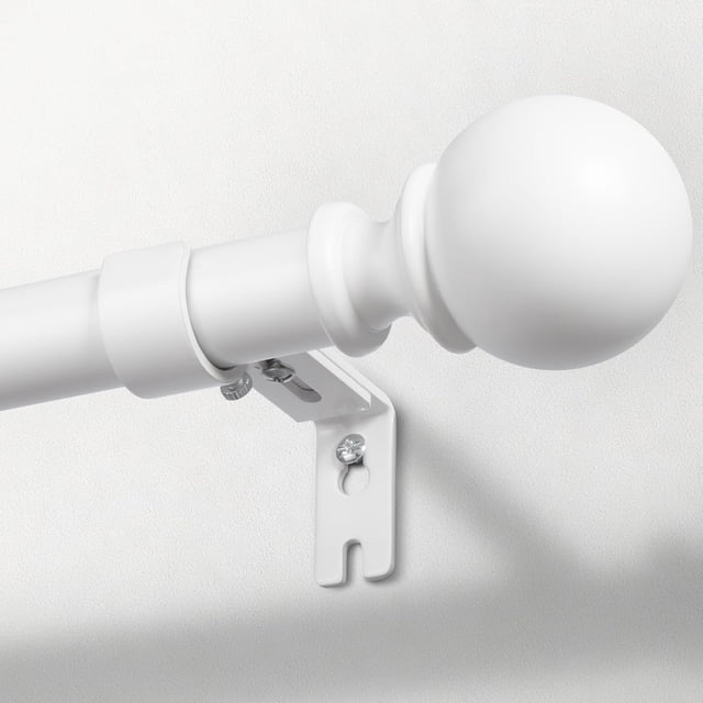 Tringles à Rideaux pour Fenêtres à Tringle à Rideaux Ajustable Robuste Enveloppante pour Extérieur Intérieur Séparateur de Pièce Poteau de Draperie Moderne ”