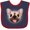 Navy and Red, variant on Inktastic French Bulldog Dog Boys or Girls Baby Bib