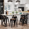 thumbnail image 3 of 18 inch Stools Set of 4, Short Stools for Classroom Metal Chairs, Stackable Kitchen Dining Stools, 3 of 5