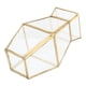 thumbnail image 1 of Contenedor de Almacenamiento de Vidrio Higoodz Vidrio + Cobre Geométrico, 1 of 8