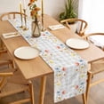 thumbnail image 3 of Table Runner 72 Inches Long for Kitchen Dining, Spring Wildflowers Dresser Scarf Farmhouse, Dining Table Decorations for Wedding/Parties, Watercolor Country Botanical Floral 18 x 72 In, 3 of 8